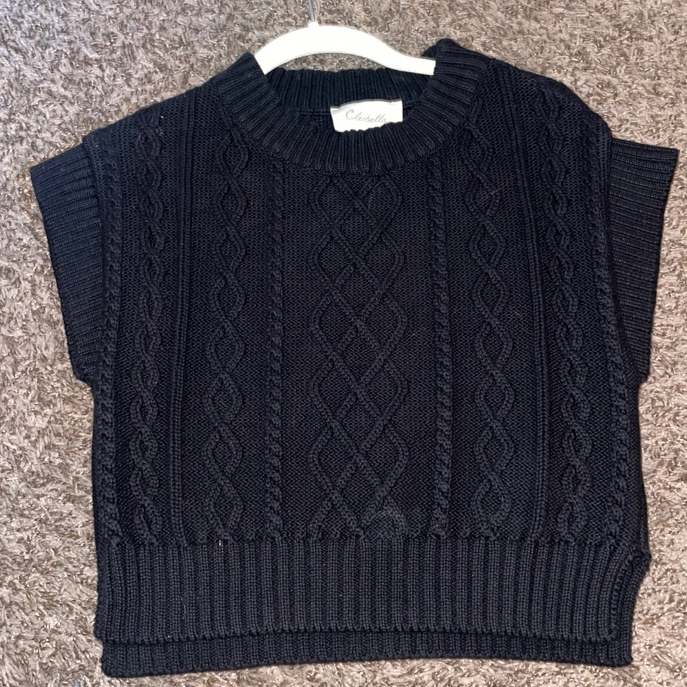 Cleobella cropped sleeveless sweater